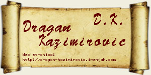 Dragan Kazimirović vizit kartica